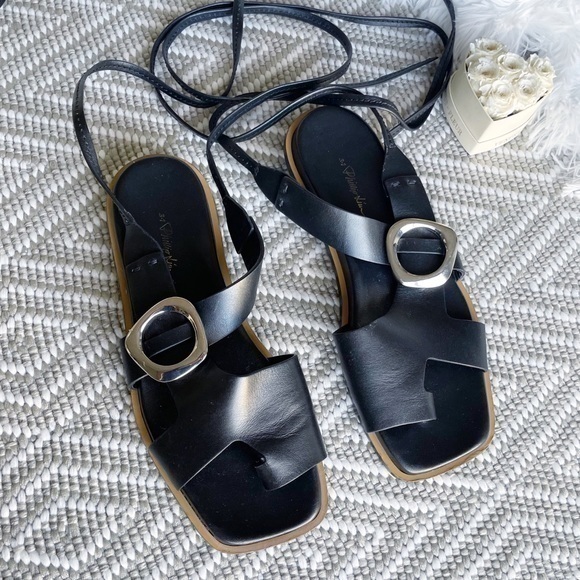 🆕 3.1 Phillip Lim Leather Lace Up Sandals - Picture 5 of 11